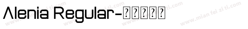 Alenia Regular字体转换